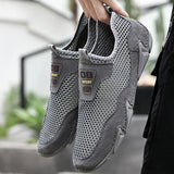 New Men Breathable Mesh Soft Flat Shoes